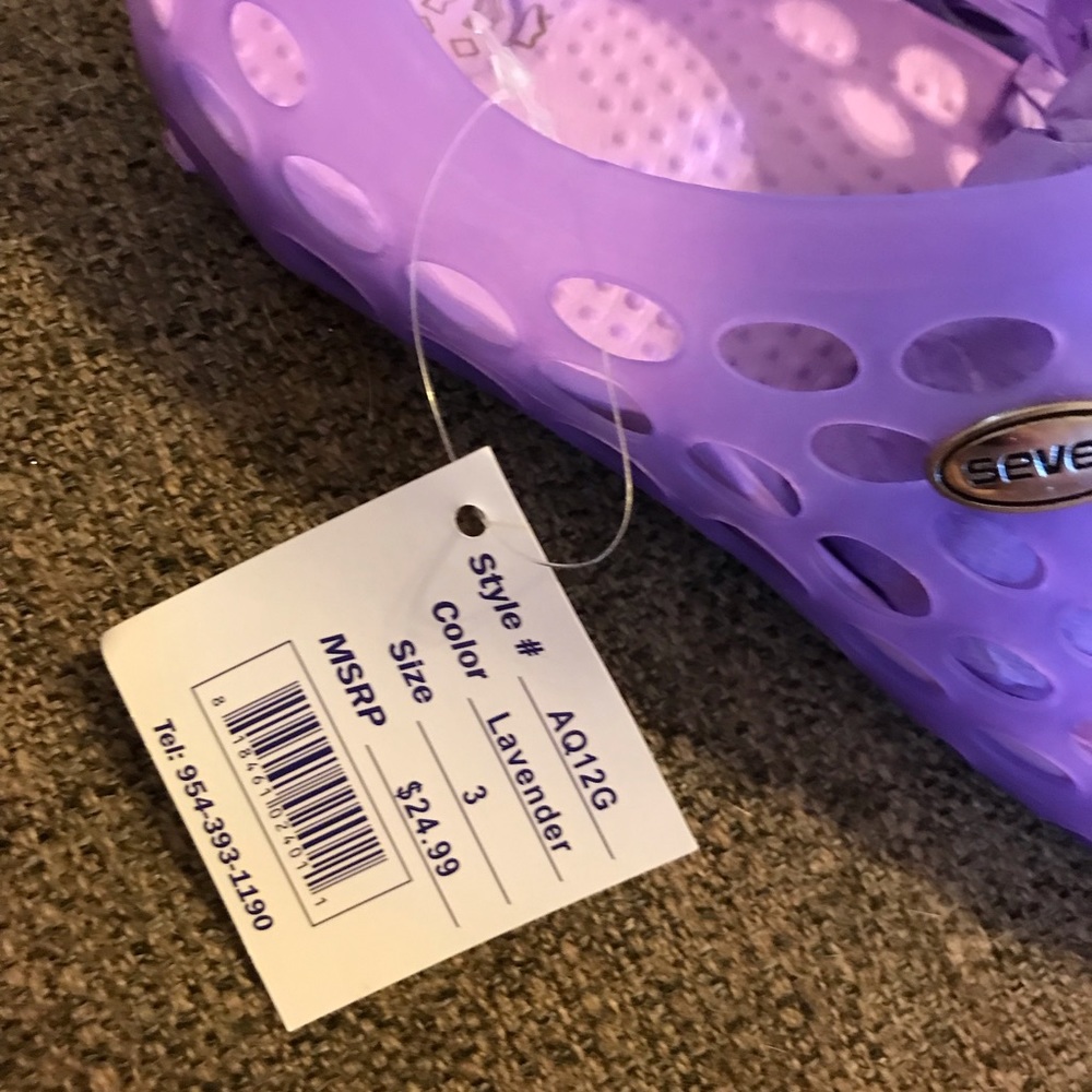 Kids aqua shoes New kids size 3 by Seven